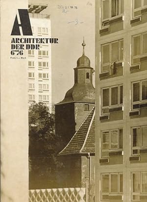 Bild des Verkufers fr Architektur der DDR. 25. Jg. 6/1976. zum Verkauf von Fundus-Online GbR Borkert Schwarz Zerfa