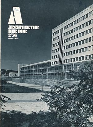 Bild des Verkufers fr Architektur der DDR. 25. Jg. 2/1976. zum Verkauf von Fundus-Online GbR Borkert Schwarz Zerfa