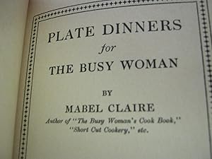 Plate Dinners for Busy Woman