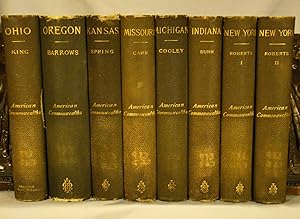 American Commonwealths. Seven first editions in eight volumes of the series, 1885-1888.