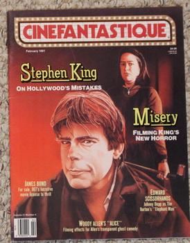 Seller image for CINEFANTASTIQUE - Magazine ( February/1991; Volume 21 #4); Cover for Stephen King Misery and extensive coverage of filmed King; Tim Burton Edward Scissorhands; James Bood ))&; Woody Allen's Alice; Kings Movie - Misery; for sale by Comic World