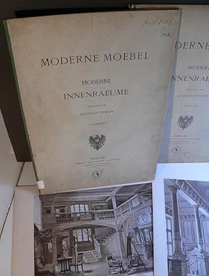 Bild des Verkufers fr Moderne Moebel - Moderne Innenrume. Gezeichnet von Georges Rmon. 4. u. 5. Abtheilung [in 2 Original-Mappen]. zum Verkauf von Kunze, Gernot, Versandantiquariat