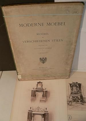 Bild des Verkufers fr Moderne Moebel - Moebel in verschiedenen Stilen. Gezeichnet von Georges Rmon. 3. Abtheilung. zum Verkauf von Kunze, Gernot, Versandantiquariat