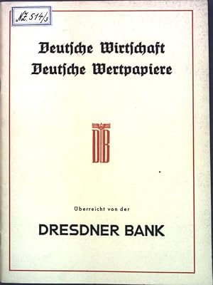 Bild des Verkufers fr Deutsche Wirtschaft, Deutsche Wertpapiere. zum Verkauf von books4less (Versandantiquariat Petra Gros GmbH & Co. KG)