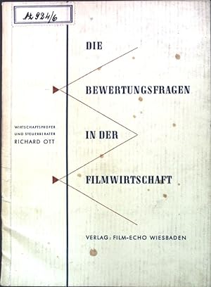 Bild des Verkufers fr Die Bewertungsfragen in der Filmwirtschaft; zum Verkauf von books4less (Versandantiquariat Petra Gros GmbH & Co. KG)