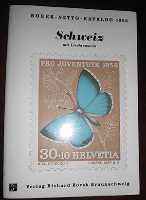 Schweiz mit Liechtenstein - Borek-Netto-Katalog 1966
