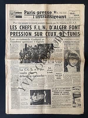 PARIS-PRESSE L'INTRANSIGEANT-N°5451-MERCREDI 20 JUIN 1962