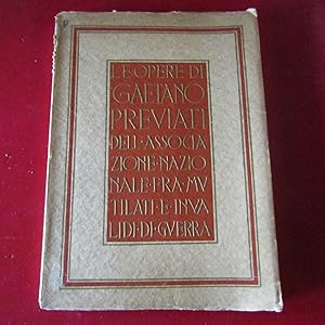 Immagine del venditore per Le opere di Gaetano Previati dell'Associazione Nazionale fra Mutilati ed Invalidi di Guerra venduto da Antonio Pennasilico