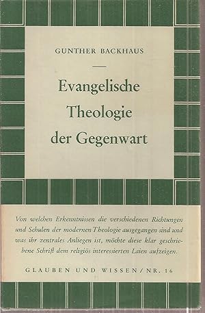 Bild des Verkufers fr Evangelische Theologie der Gegenwart zum Verkauf von Clivia Mueller