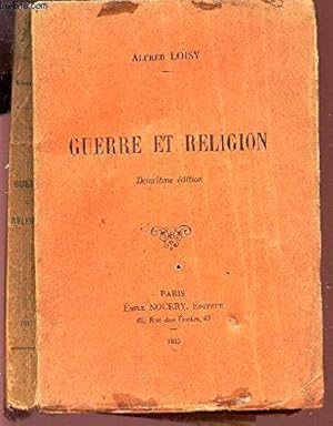 Bild des Verkufers fr Guerre et religion. zum Verkauf von JLG_livres anciens et modernes