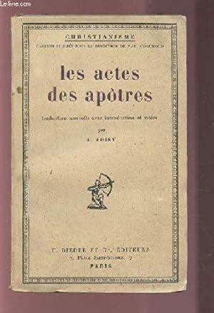 Bild des Verkufers fr Les Actes Des Apotres - Traduction Nouvelle Avec Introduction Et Notes. zum Verkauf von JLG_livres anciens et modernes