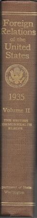 Seller image for Foreign Relations of the United States, Diplomatic Papers; Volume II: The British Commonwealth, Europe for sale by Works on Paper