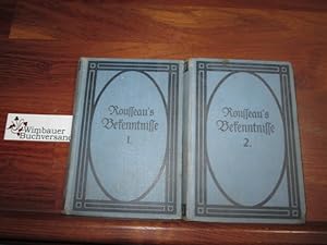 Bild des Verkufers fr Bekentnisse [2 Bnde] bersetzt von H. Denhardt zum Verkauf von Antiquariat im Kaiserviertel | Wimbauer Buchversand