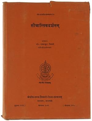 SAUTRANTIKADARSANAM (In Sanskrit), (Bibliotheca Indo-tibetica Series, 17):