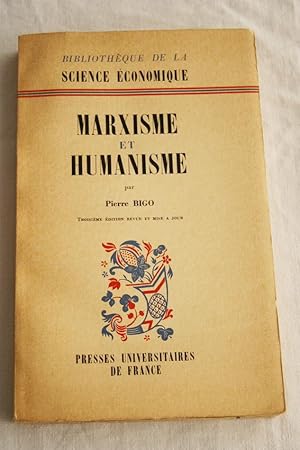 Immagine del venditore per MARXISME ET HUMANISME venduto da Librairie RAIMOND