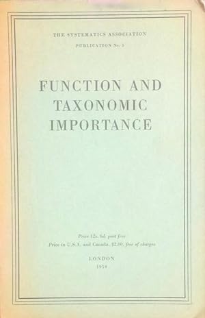 Function and taxonomic importance