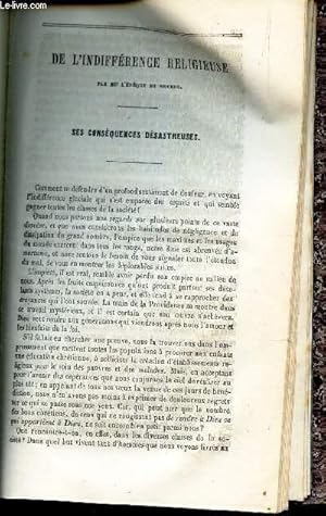 Seller image for DE L'INDIFFERENCE RELIGIEUSE : SES CONSEQUENCE DESASTREUSES / Discours de son minence le Cardinal DONNET / Discours prononc par Mgr le cardinal-archeveque de Bordeaux / Souvenirs d'un discours de l'abb Dauphin (Les St ont ette les plus grands poetes. for sale by Le-Livre