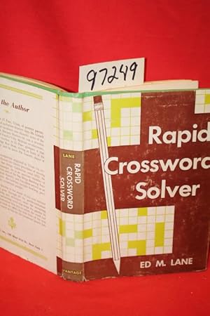 Image du vendeur pour Rapid Crossword solver mis en vente par Princeton Antiques Bookshop