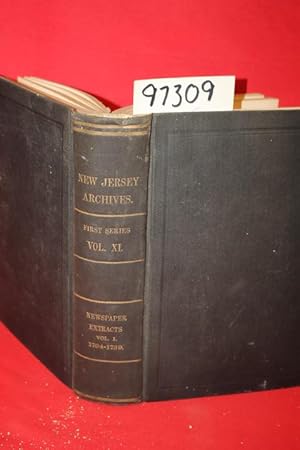Image du vendeur pour Documents Relating to the Colonial History of the State of New Jersey Volume XI 1704-1739 mis en vente par Princeton Antiques Bookshop