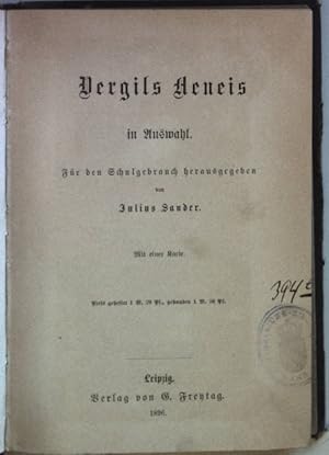 Seller image for Vergils Aeneis in Auswahl (fr den Schulgebrauch). for sale by books4less (Versandantiquariat Petra Gros GmbH & Co. KG)
