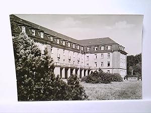AK Schlema/Aue, Sanatorium der IG Wismut, Gebäudeansicht, Echt Foto, 1983, Gelaufen.