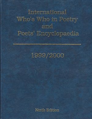 Bild des Verkufers fr International Who's Who In Poetry And Poets' Encyclopaedia, 9th ed. zum Verkauf von Whitledge Books