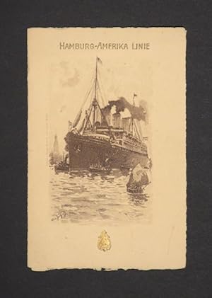 Hamburg-Amerika Linie. Menu. Schnelldampfer Fürst Bismarck, Capt. H. Leithäuser, Mittwoch, den 1...