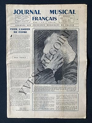 JOURNAL MUSICAL FRANCAIS-N°75-16 FEVRIER 1959