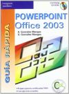 Imagen del vendedor de Gua rpida. Powerpoint Office 2003 a la venta por AG Library
