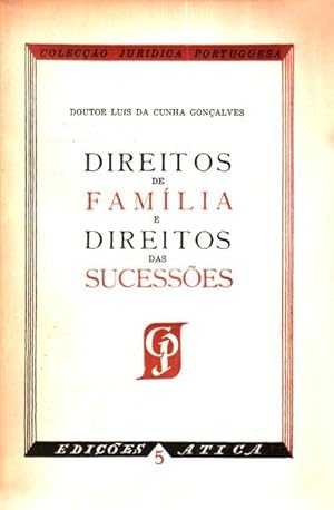 DIREITOS DE FAMÍLIA E DIREITOS DAS SUCESSÕES.