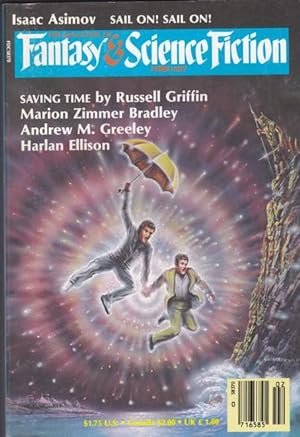 Immagine del venditore per The Magazine of Fantasy & Science Fiction February 1987 - Bitch, Backwater Time, The Children of the Sea, The Greenhill Gang, The Anger of Time, The Dutchman's Ghost Town, Saving Time, Sail On! Sail On!, + venduto da Nessa Books