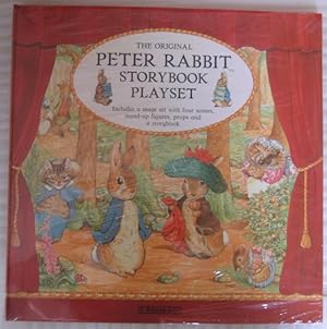 The Original Peter Rabbit Storybook Playset: Includes a Stage Set with Four Scenes, Stand-Up Figu...