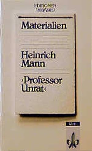 Seller image for Professor Unrat, Materialien for sale by ANTIQUARIAT Franke BRUDDENBOOKS