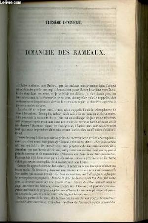 Immagine del venditore per 3eme DOMINICALE : DIMANCHE DES RAMEAUX / CONFERENCE SUR LE CULTE EXTERIEUR. venduto da Le-Livre