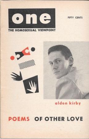 Bild des Verkufers fr One Magazine [ One: The Homosexual Viewpoint ] Volume V, Number 8, October-November 1957: Poems of Other Love zum Verkauf von Works on Paper