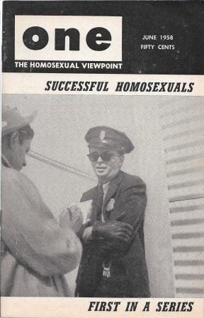 Bild des Verkufers fr One Magazine [ One: The Homosexual Viewpoint ] Volume VI, Number 6, June 1958: Successful Homosexuals zum Verkauf von Works on Paper