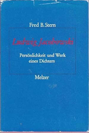 Bild des Verkufers fr Ludwig Jacobowski. Persnlichkeit und Werk eines Dichters. zum Verkauf von Ant. Abrechnungs- und Forstservice ISHGW
