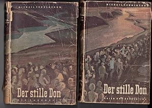 Bild des Verkufers fr Der stille Don : Band I und Band II. Band I: "Die Zarenzeit", Band II: "Krieg und Revolution", Roman. [Aus dem Russischen bersetzt von Olga Halpern]. Band I (1): erster bis dritter Teil (1914); Band II (2): vierter (1916) und fnfter Teil (1917). Umschlagentwurf Oswald Ebert, zum Verkauf von Antiquariat Frank Dahms