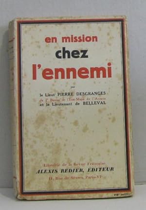 Imagen del vendedor de En mission chez l'ennemi a la venta por crealivres