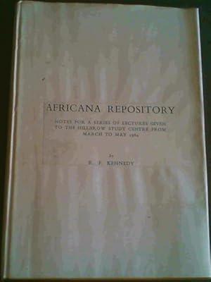 Bild des Verkufers fr Africana Repository - Notes for a series of lectures given to the Hillbrow Study Centre from March to May 1964 zum Verkauf von Chapter 1