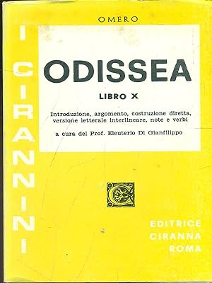 Bild des Verkufers fr Odissea Libro X zum Verkauf von Librodifaccia