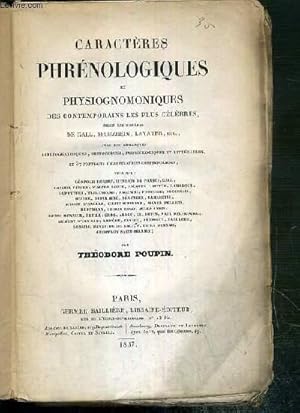 Image du vendeur pour CARACTERES PHRENOLOGIQUES ET PHYSIOGNOMONIQUES DES CONTEMPORAINS LES PLUS CELEBRES, SELON LES SYSTEMES DE GALL, SPURZHEIM, LAVATER ETC. mis en vente par Le-Livre