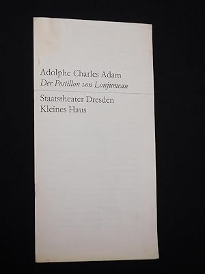 Immagine del venditore per Programmheft 1 Staatstheater Dresden, Kleines Haus 1967/68. DER POSTILLON VON LONJUMEAU von de Leuven/ Brunswick, Adam (Musik). Musikal. Ltg.: Wolfgang Bothe, Insz.: Hanns Matz, Bhnenbild/ Kostme: Jochen Hasselwander. Mit Manfred Hopp, Eleonore Elstermann, Gnter Dreler, Karl-Heinz Hlzke, Wolfgang Margraf, Gudrun Schfer venduto da Fast alles Theater! Antiquariat fr die darstellenden Knste