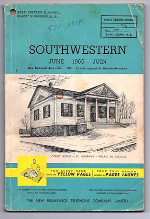 Image du vendeur pour Southwestern New Brunswick telephone book June 1965 mis en vente par Attic Books (ABAC, ILAB)