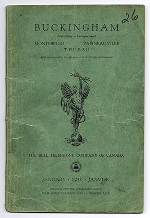 Bild des Verkufers fr Buckingham, Quebec telephone book, January 1950 zum Verkauf von Attic Books (ABAC, ILAB)