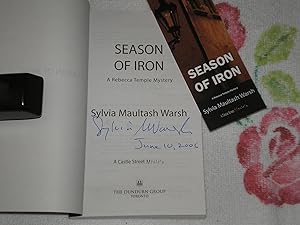 Seller image for Season Of Iron: A Rebecca Temple Mystery: Signed for sale by SkylarkerBooks