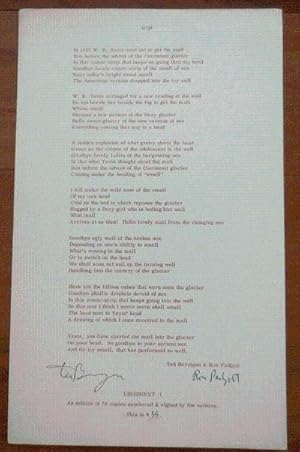 NOH (Signed Broadside Poem)