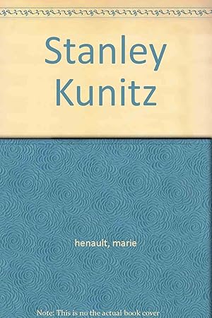 Immagine del venditore per Stanley Kunitz (United States Authors Ser.) venduto da Kenneth A. Himber