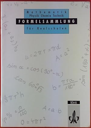 Seller image for Mathematik, Physik, Chemie, Technik Formalesammlung fr Realschulen. for sale by biblion2