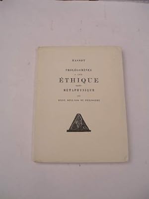 Seller image for PROLEGOMENES A UNE ETHIQUE SANS METAPHYSIQUE OU BILLY , BULL-DOG ET PHILOSOPHE for sale by LIBRAIRIE PHILIPPE  BERTRANDY